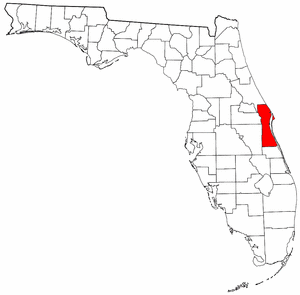 Brevard County Florida location in the State of Florida