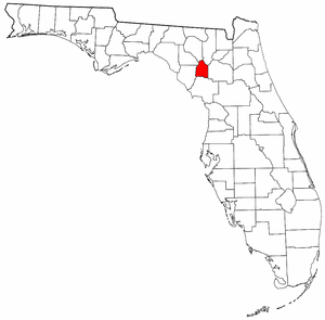 Gilchrist County Florida location in the State of Florida