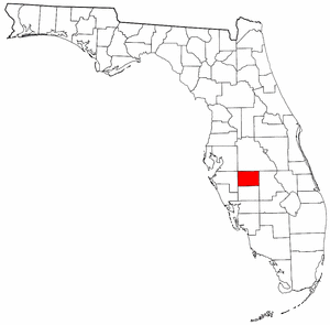 Hardee County Florida location in the State of Florida