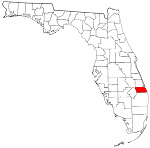 Martin County Florida location in the State of Florida