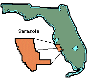 Sarasota County Florida location in the State of Florida and the Population was 389,320 as of April 2009